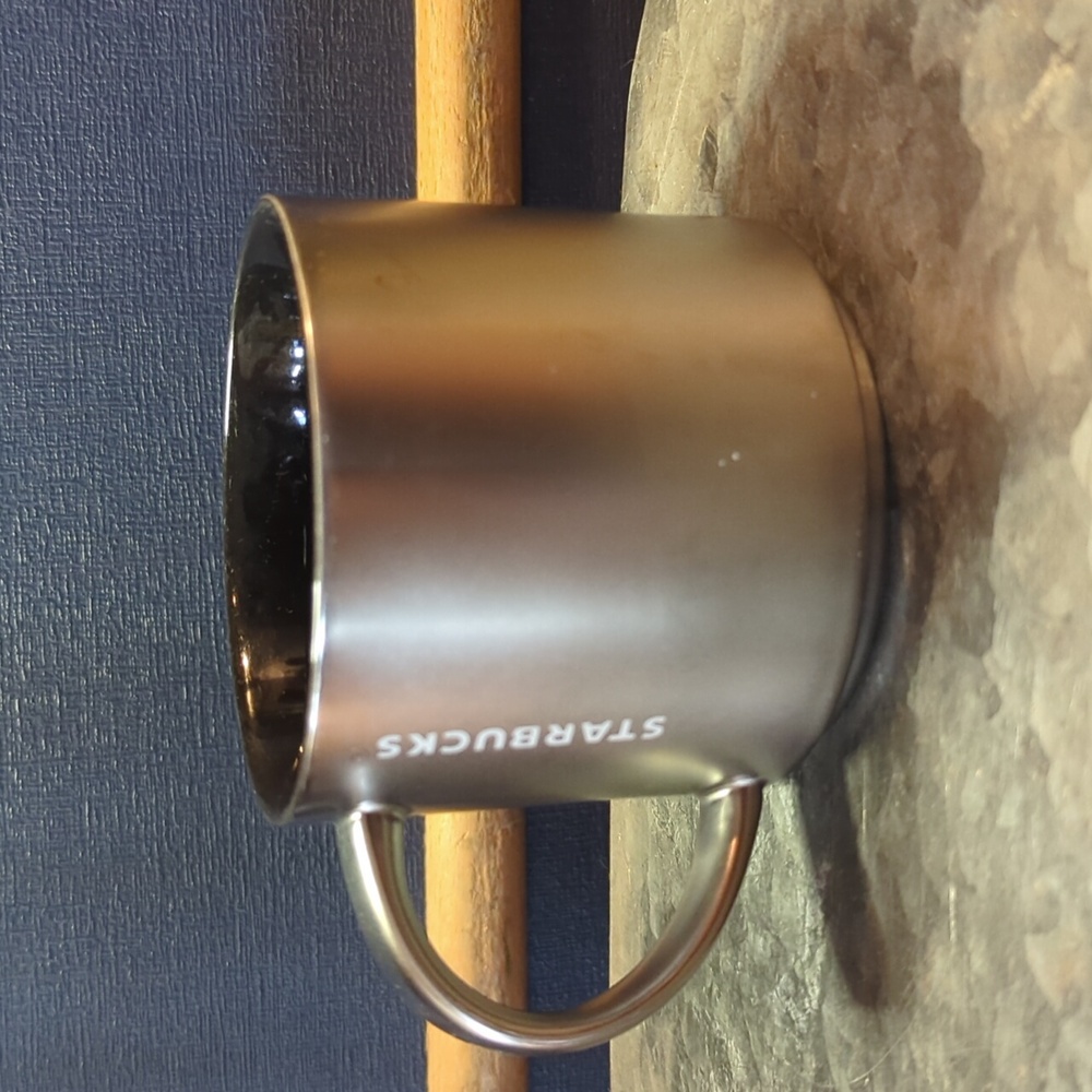 Starbucks Metallic Silver Coffee Mug , 2014